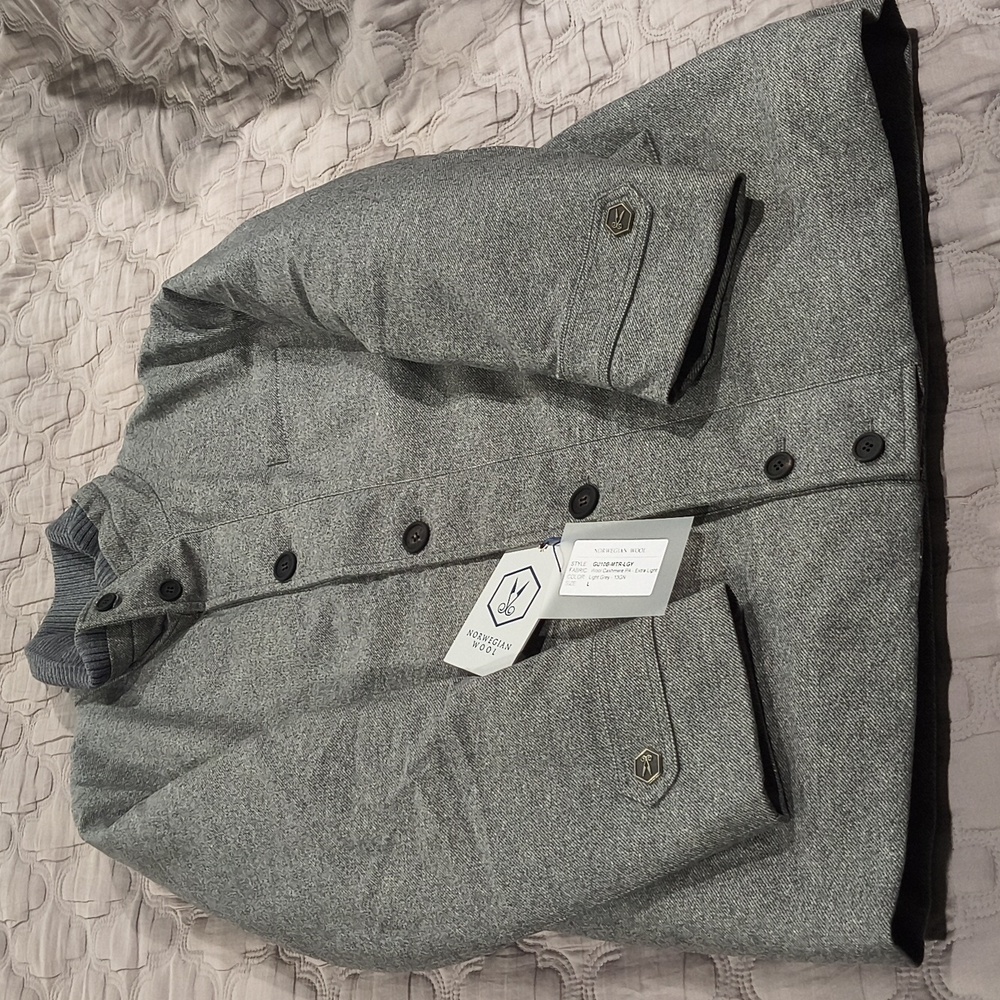 Norwegian Wool Light Grey City Active Parka